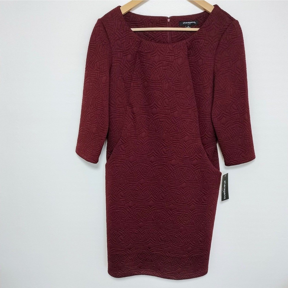 Elegant Burgundy Dress